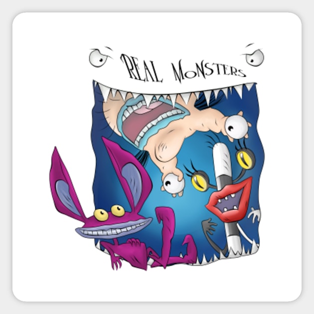 Real Monsters ♥ Ickis, Oblina, and Krumm Sticker by Komataguri